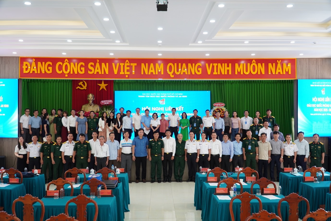 HỘI NGHỊ LIÊN KẾT GIÁO DỤC QUỐC PHÒNG VÀ AN NINH NĂM HỌC 2025 – 2026 TẠI ĐỊA ĐẠO CỦ CHI