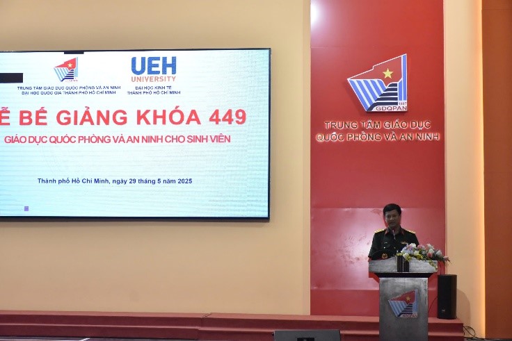 LỄ BẾ GIẢNG KHÓA 449 – GIÁO DỤC QUỐC PHÒNG VÀ AN NINH VỚI NGẬP TRÀN TINH THẦN