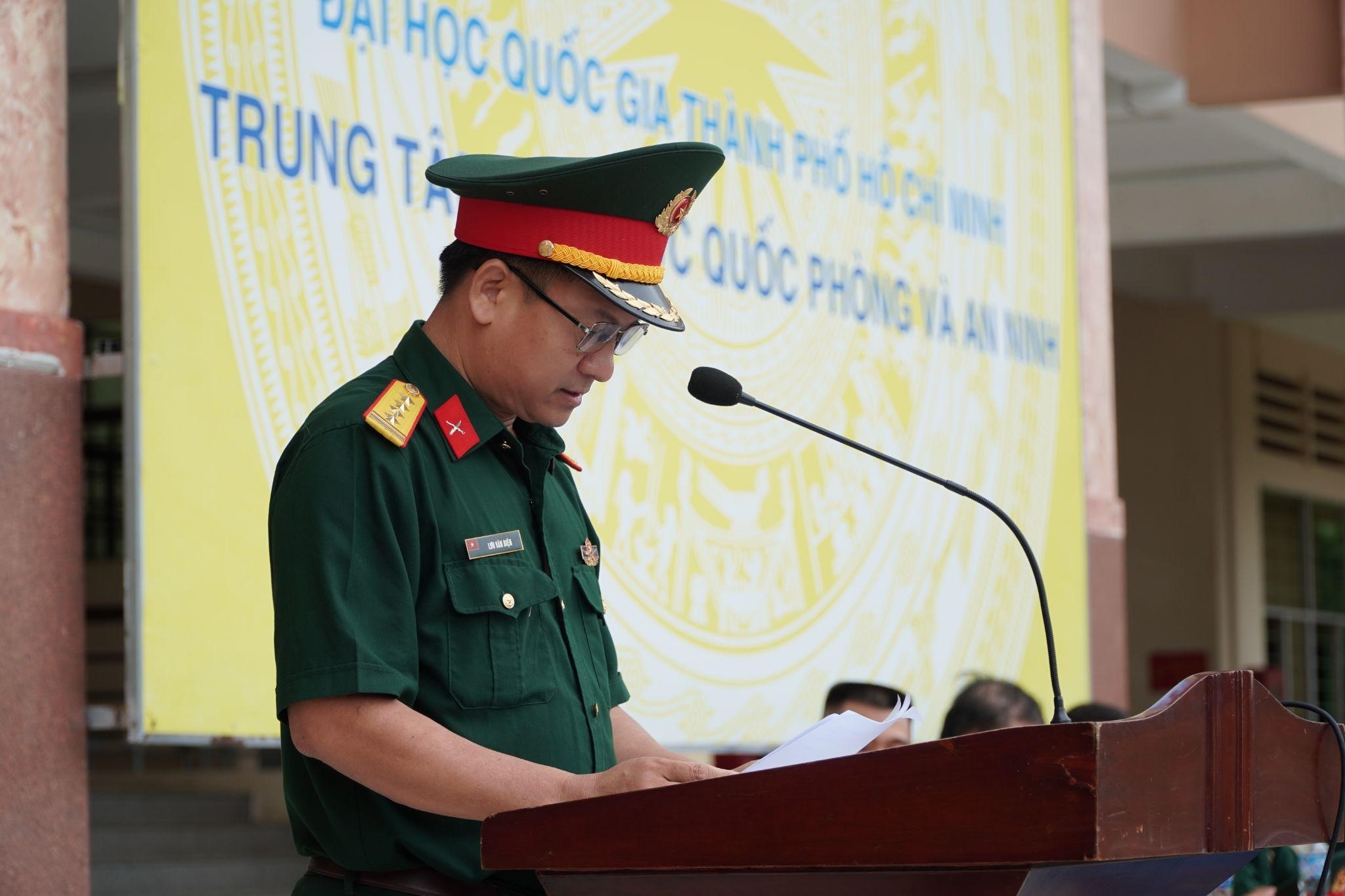 LỄ KHAI GIẢNG KHÓA 452 GIÁO DỤC QUỐC PHÒNG AN NINH TẠI TRUNG TÂM GDQPAN, ĐHQG-HCM GẦN 5.000 SINH VIÊN NHẬP HỌC KHÓA 452 TẠI TRUNG TÂM GDQPAN, ĐHQG-HCM