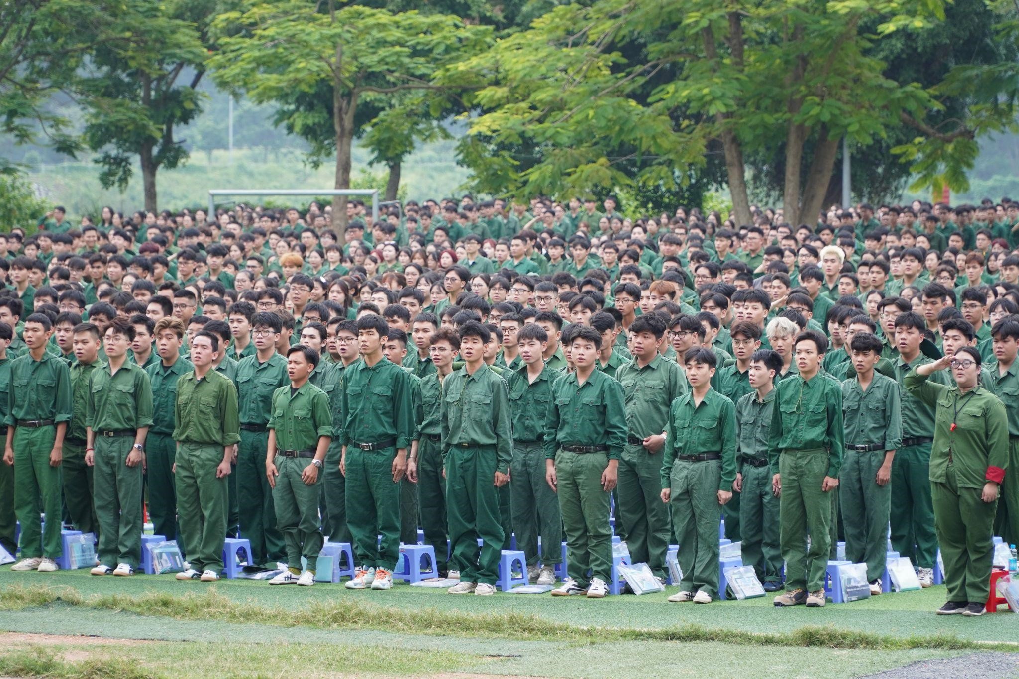 LỄ KHAI GIẢNG KHÓA 452 GIÁO DỤC QUỐC PHÒNG AN NINH TẠI TRUNG TÂM GDQPAN, ĐHQG-HCM GẦN 5.000 SINH VIÊN NHẬP HỌC KHÓA 452 TẠI TRUNG TÂM GDQPAN, ĐHQG-HCM